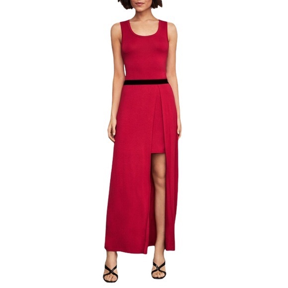 BCBGMaxAzria Dresses & Skirts - BCBGMAXAZRIA Sangria Twofer Knit Dress M NWT